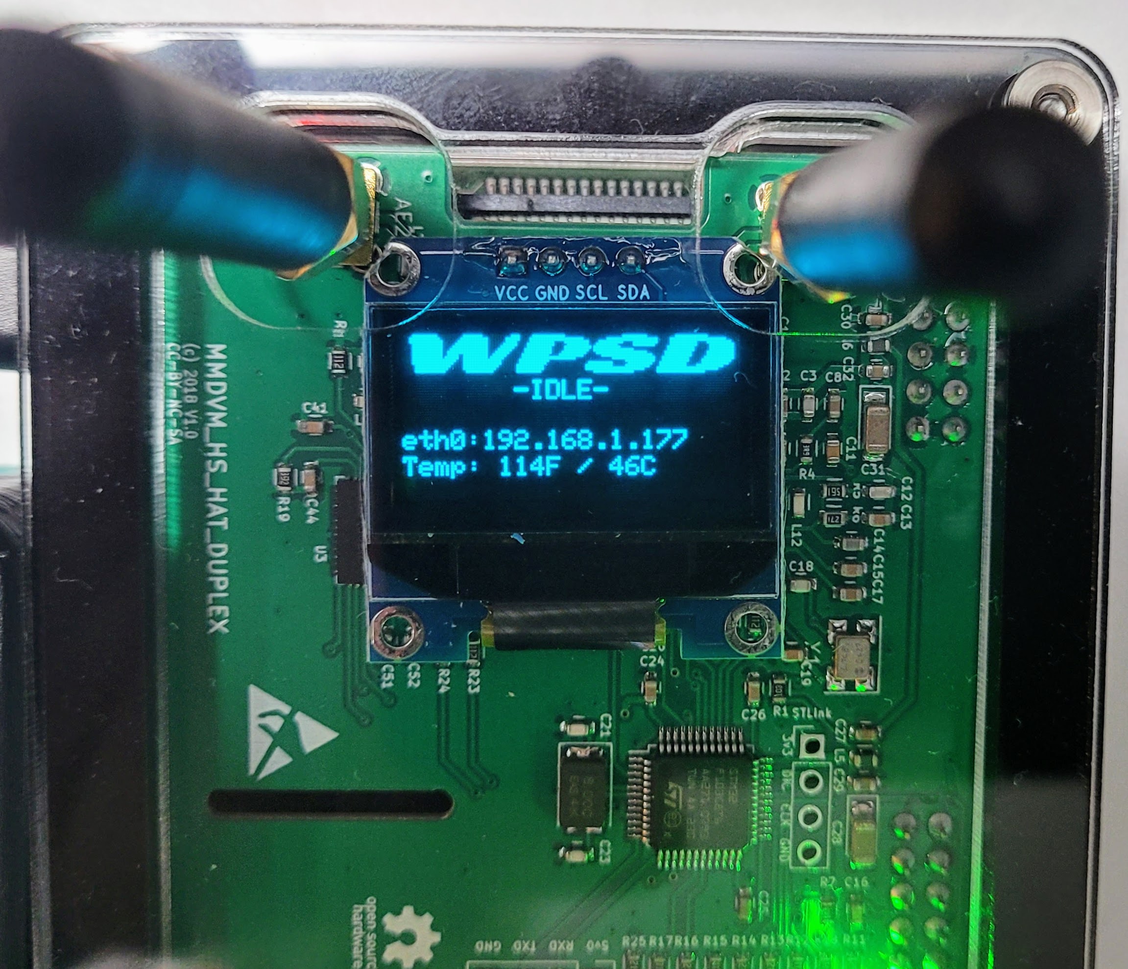 After booting up, you’ll see the IP address