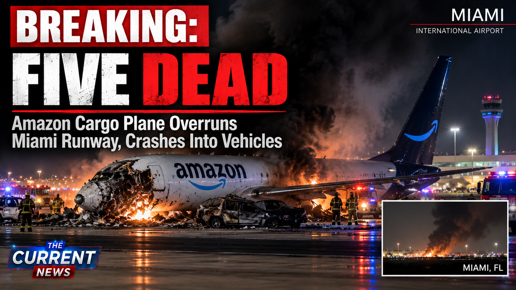 Miami Plane Crash: 5 Dead After Runway Overrun