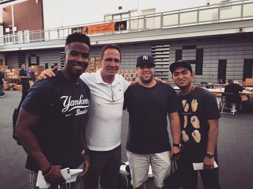 Some of the BP crew with David Cone