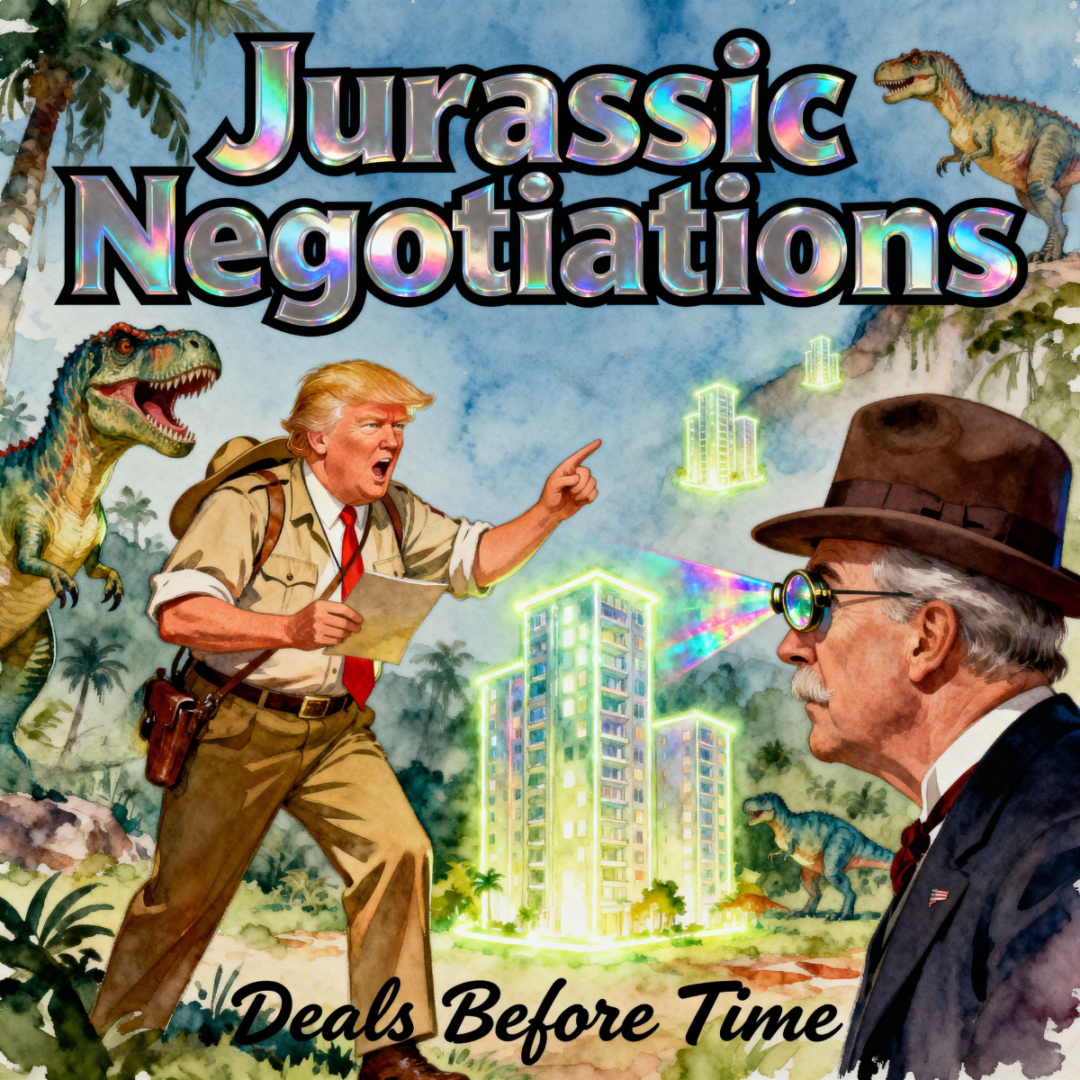 Magick Mica Trump parody art