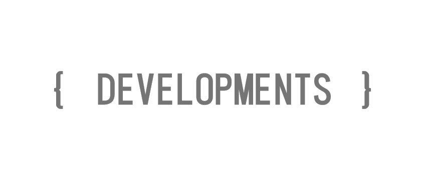 Substack banner for @developments