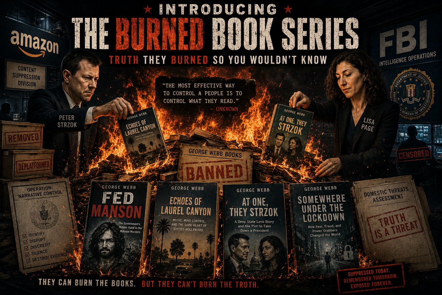 Introducing The Burned Book Series - They Burned The Truth So You Would Never Know It