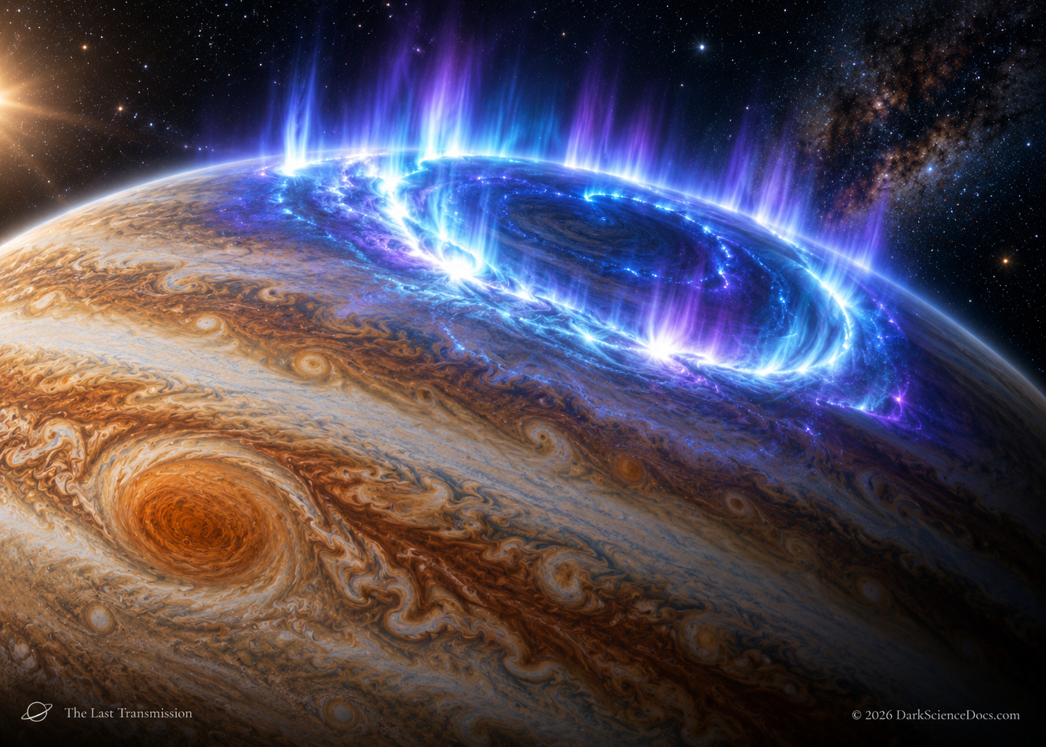 Jupiter’s auroras are immense, persistent and electrically connected to its moons, making the Jovian system behave almost like one enormous electromagnetic machine.