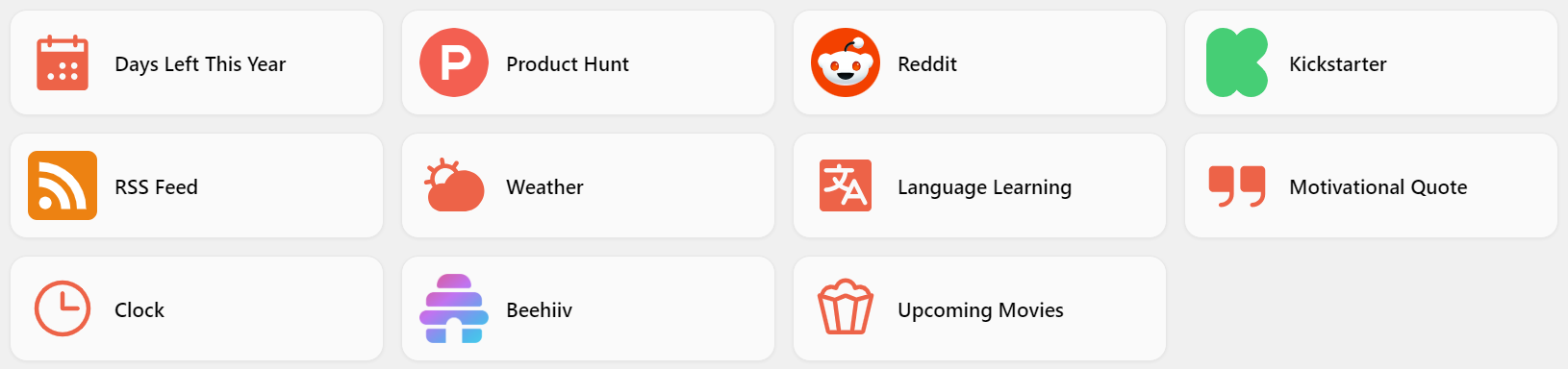 TRMNL plugins I selected