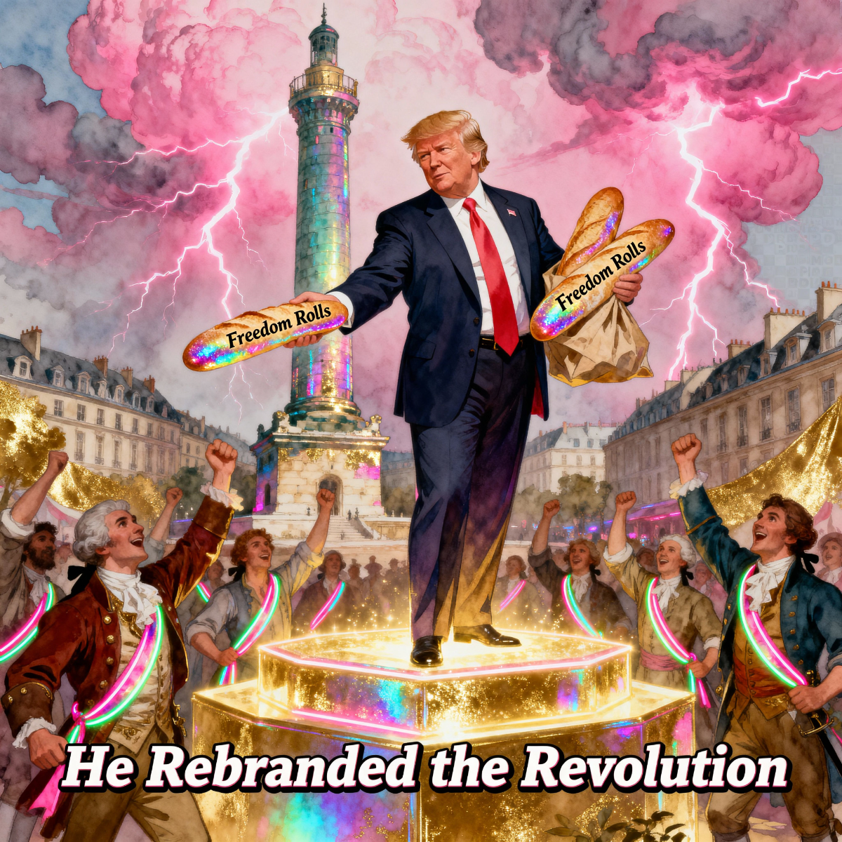 Magick Mica Trump parody art