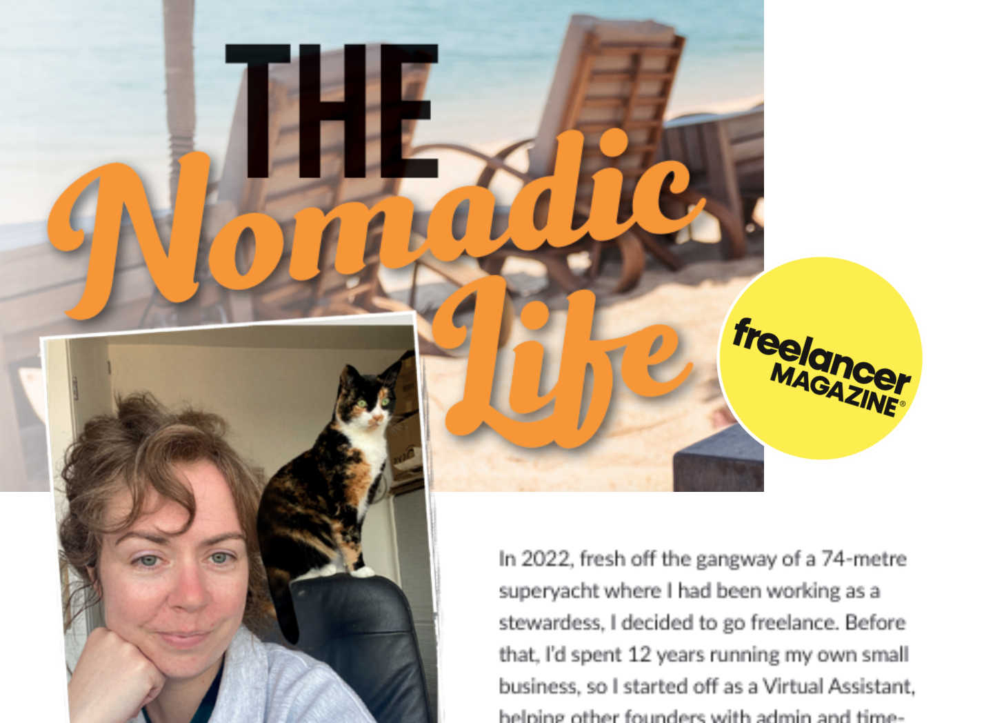 Here's a peek at my first column for Freelancer Magazine...