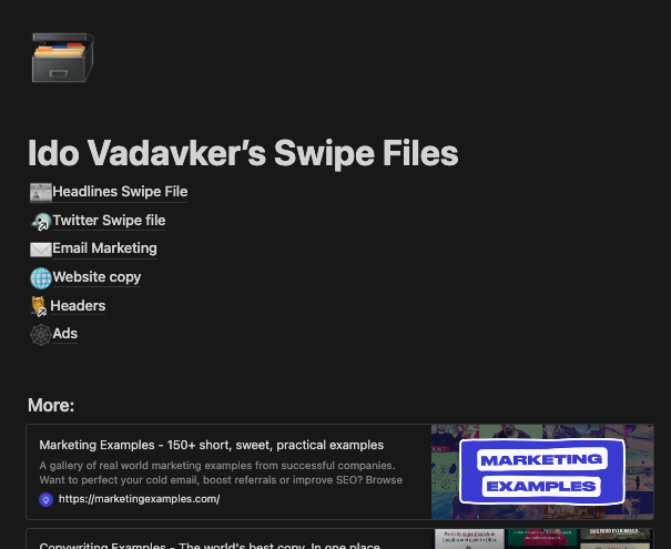 3 Secret Benefits of a Big Swipe File 📁