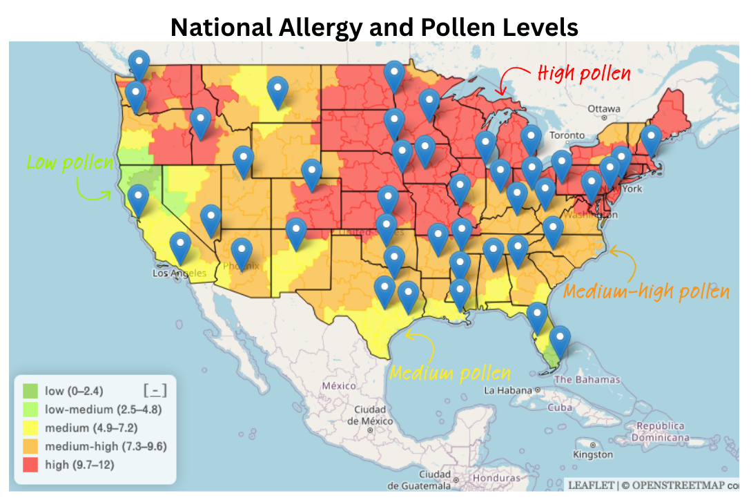 Polln Com Hantavirus, allergies and common cold, Covid-19 spring vaccine, and ...
