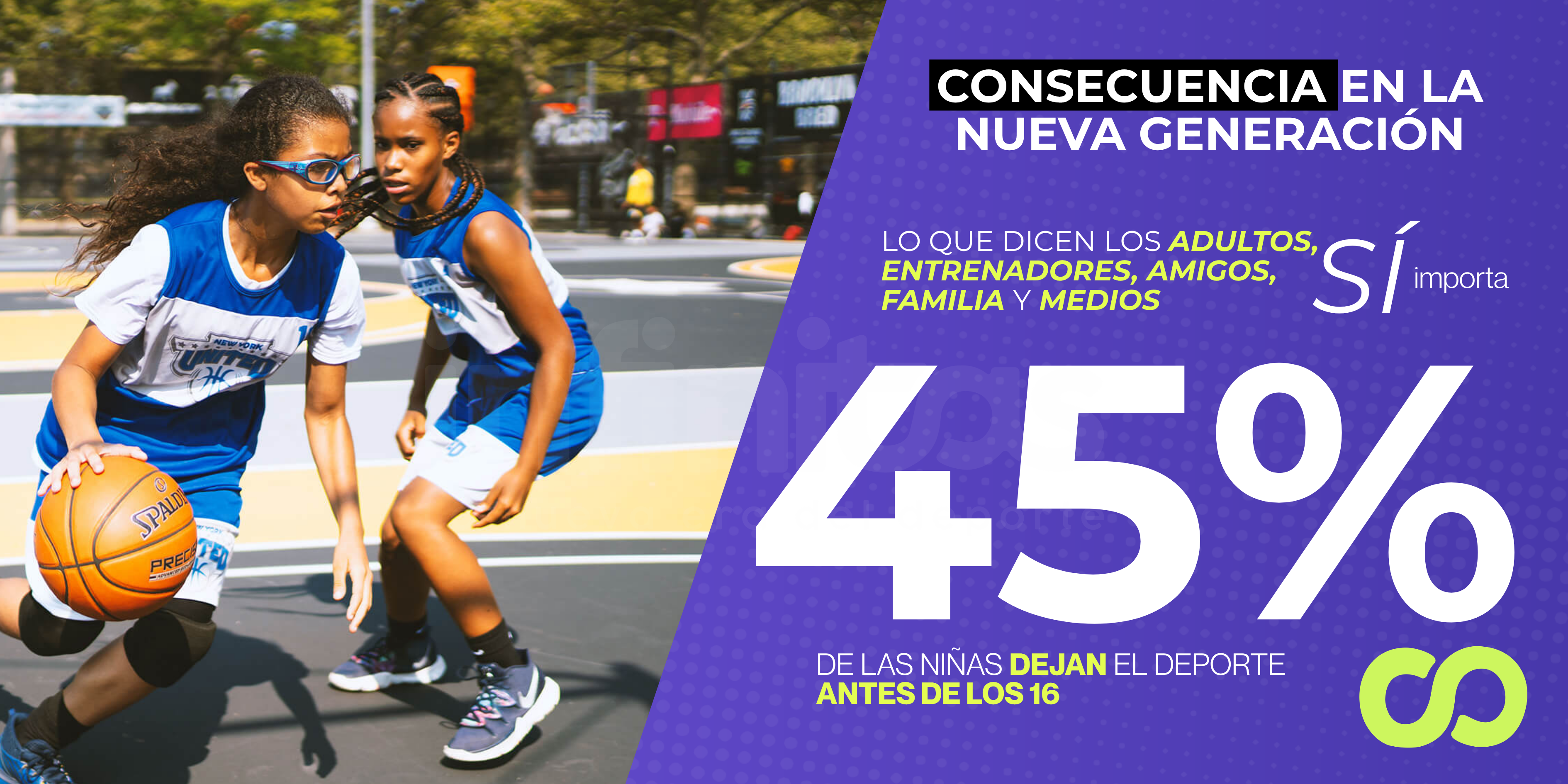 El 45% de las niñas abandona el deporte antes de los 16 años