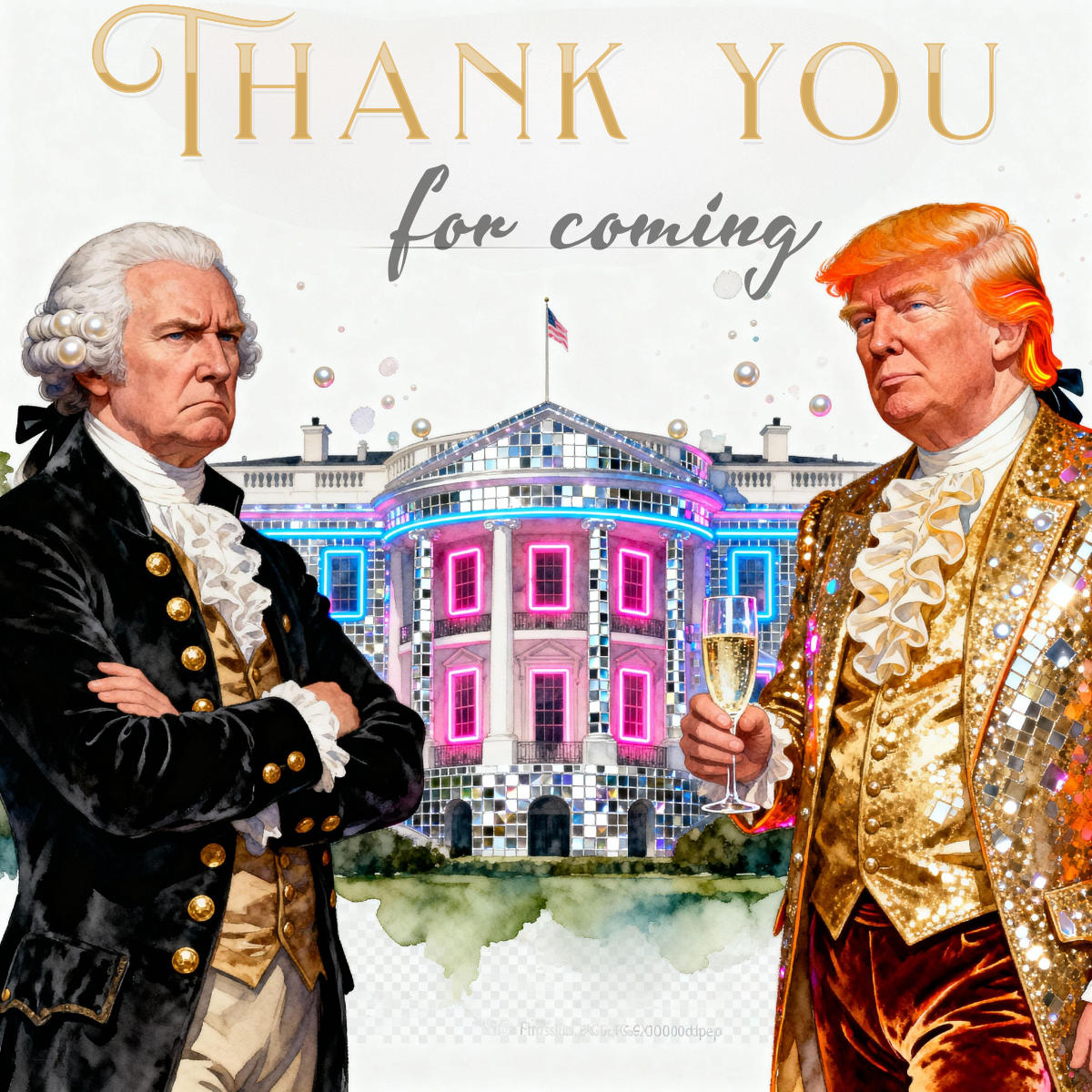 Magick Mica Trump parody art