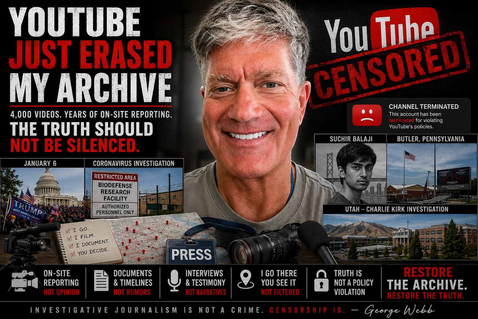 YouTube Just Erased Thousands of My On-Site Reporting Videos