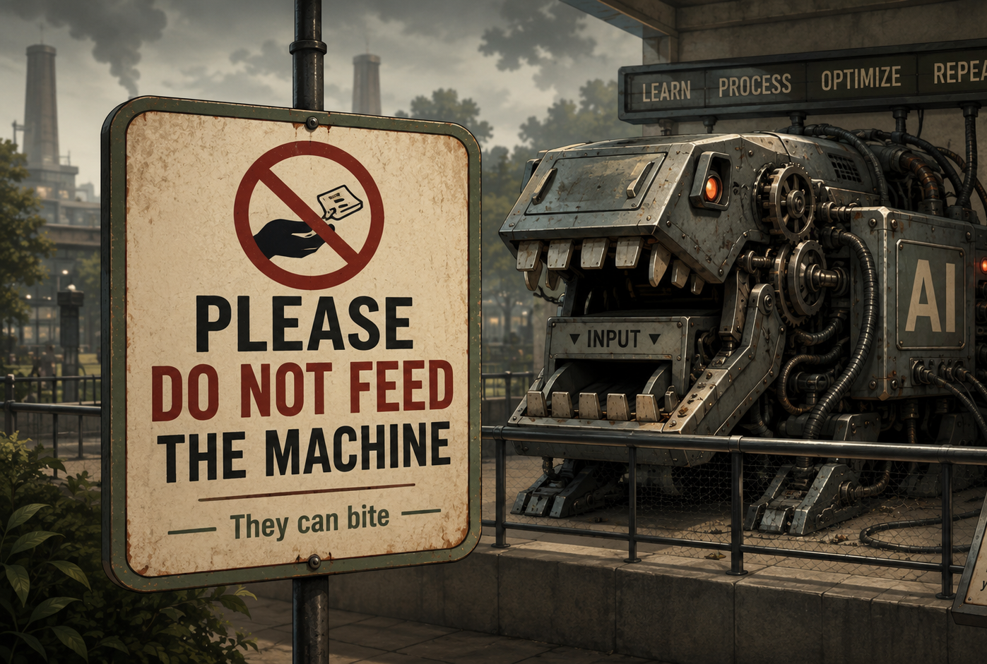 Please do NOT feed the machine …