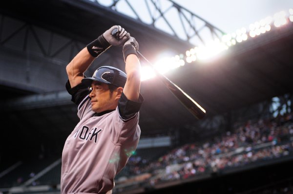 Ichiro on a 12-game hitting streak going into tonight