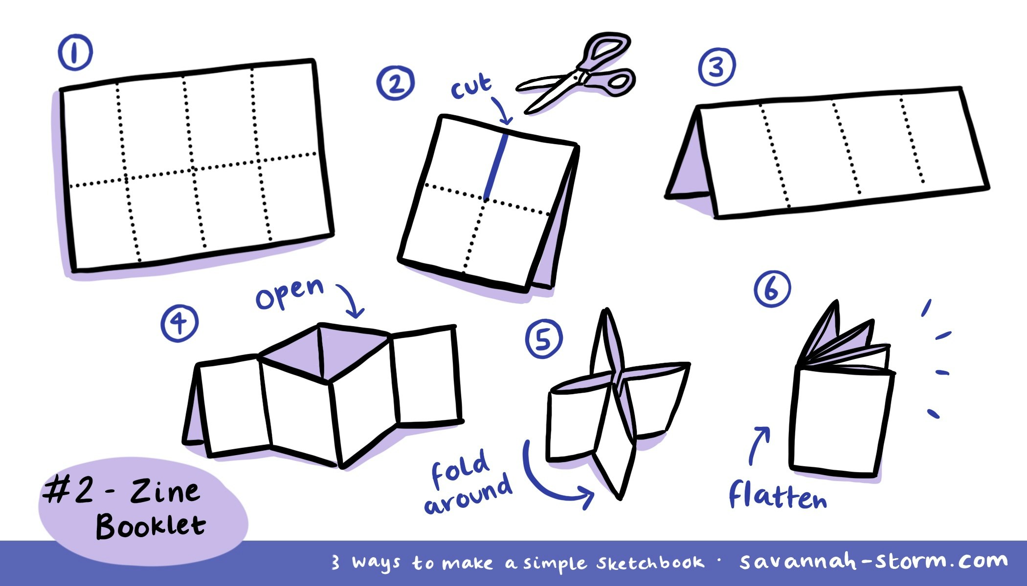 How To Fold Paper Booklets 3 Ways