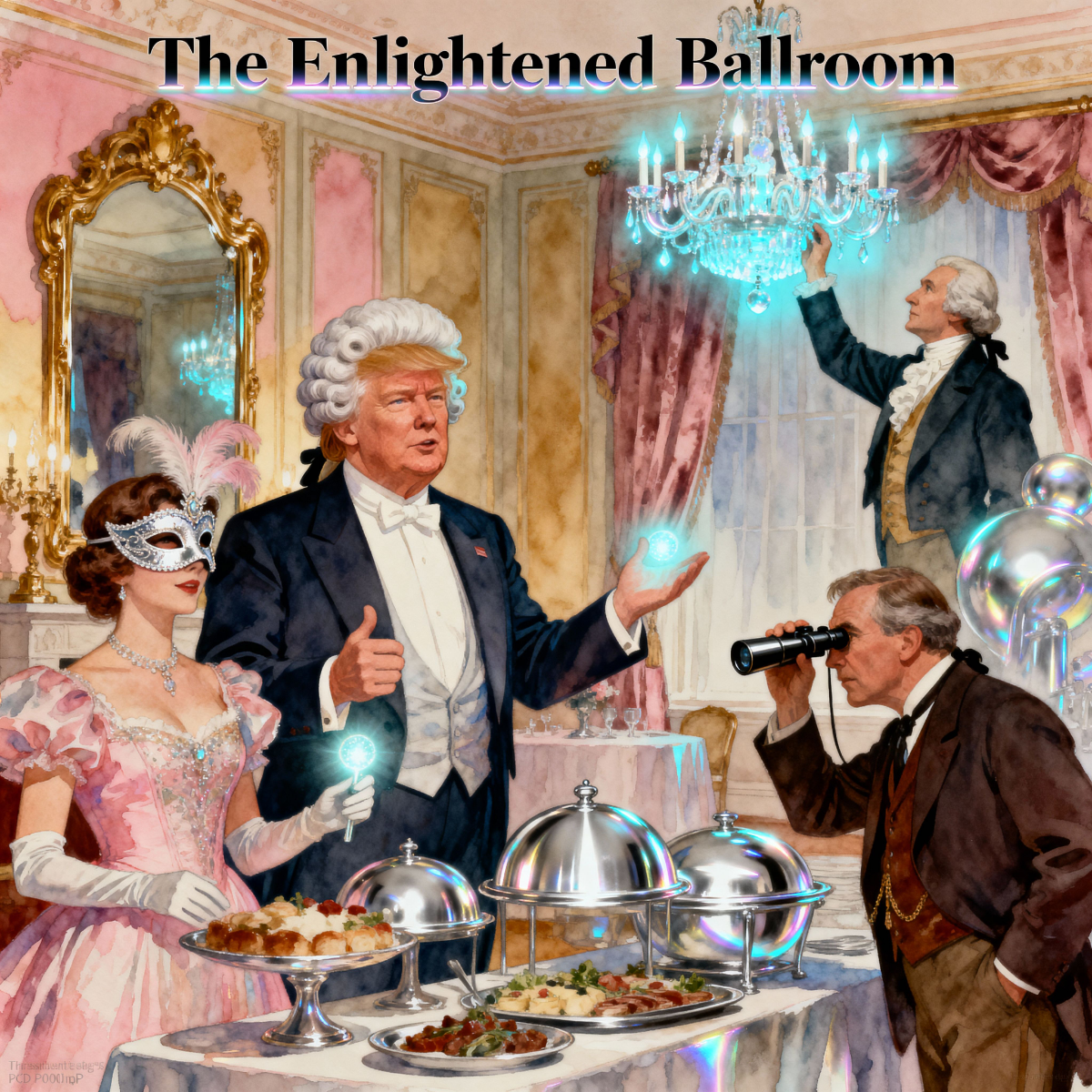 Magick Mica Trump parody art