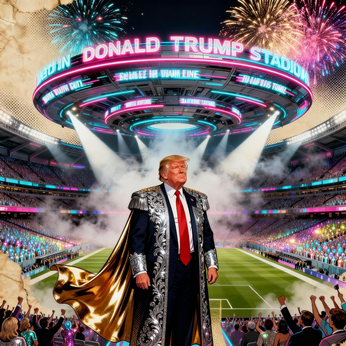 Magick Mica Trump parody art