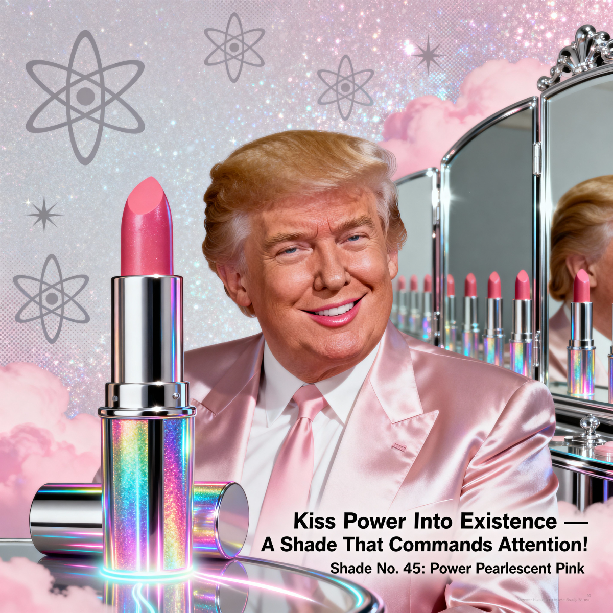 Magick Mica Trump parody art