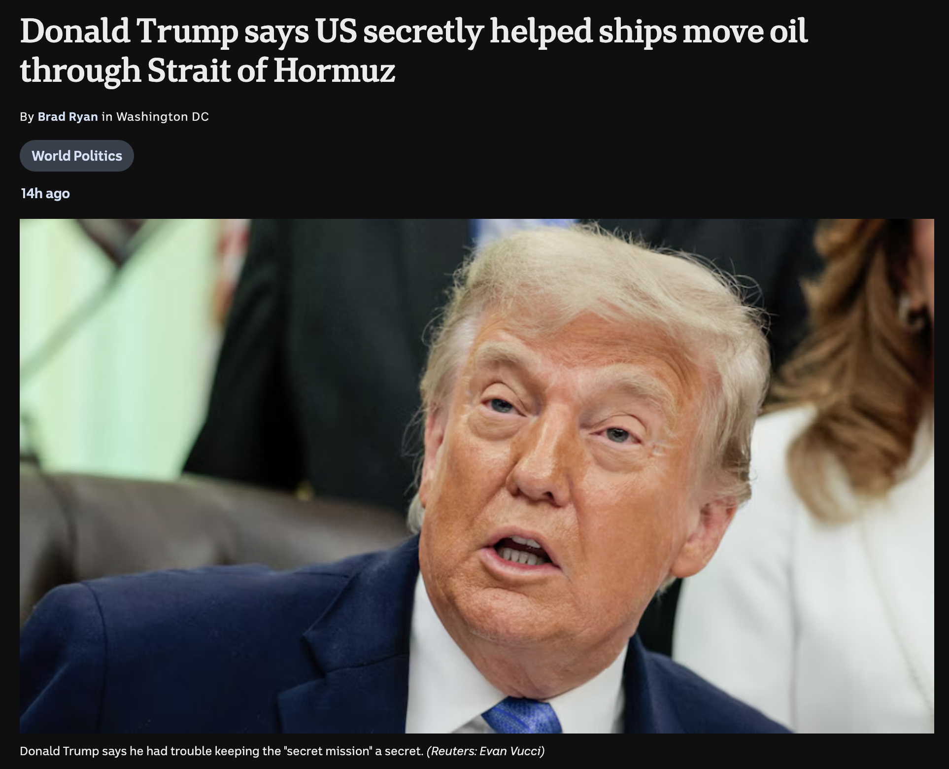 Did Trump "Take The Oil"? Trump Says 100 Million Barrels Of Oil Siphoned With 200 Ships