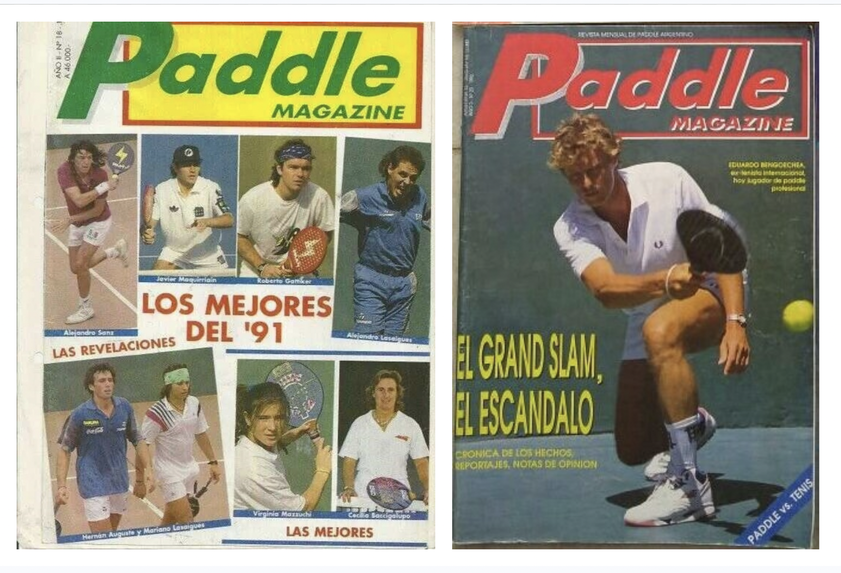 Paddle Magazine covers from the early 1990s