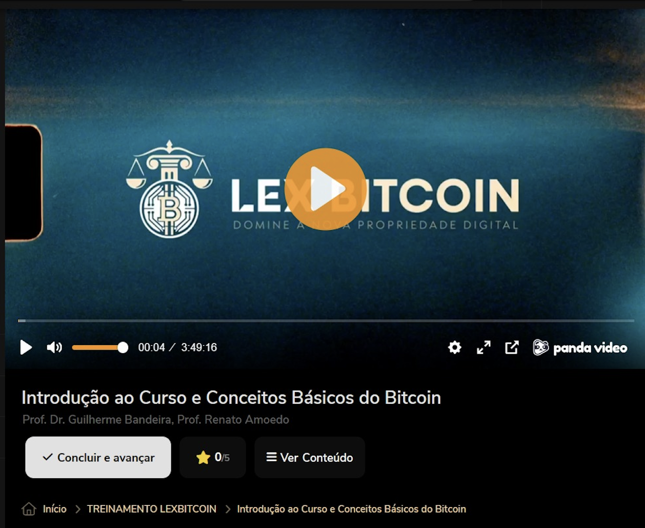 As aulas do Lex Bitcoin começaram - Guilherme Bandeira