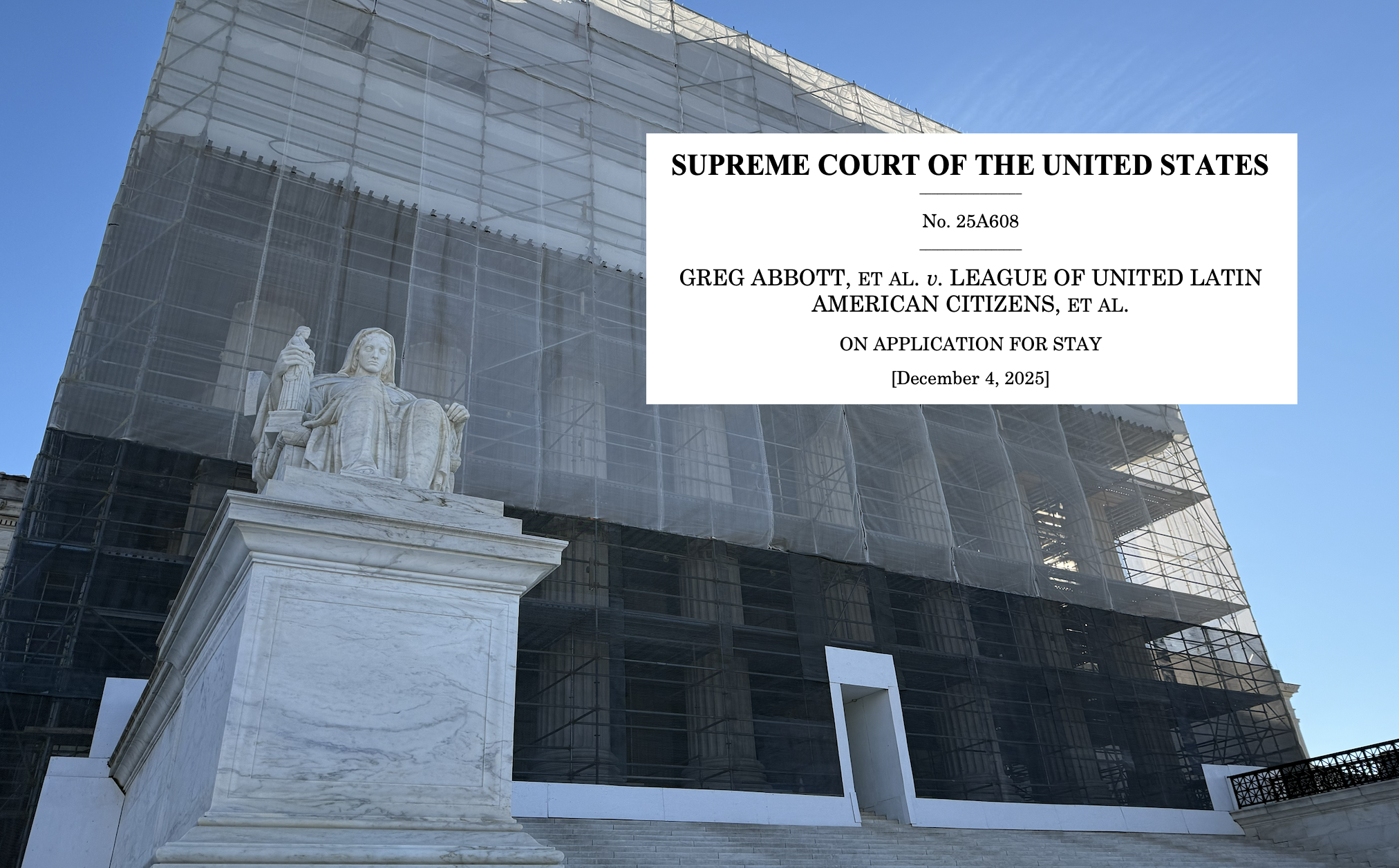 Supreme Court allows new Texas congressional map to be used in 2026