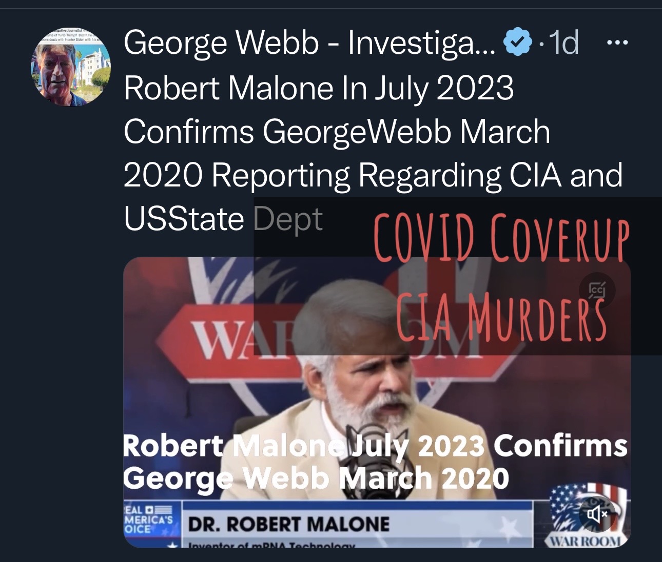 Robert Malone’s CIA Murders