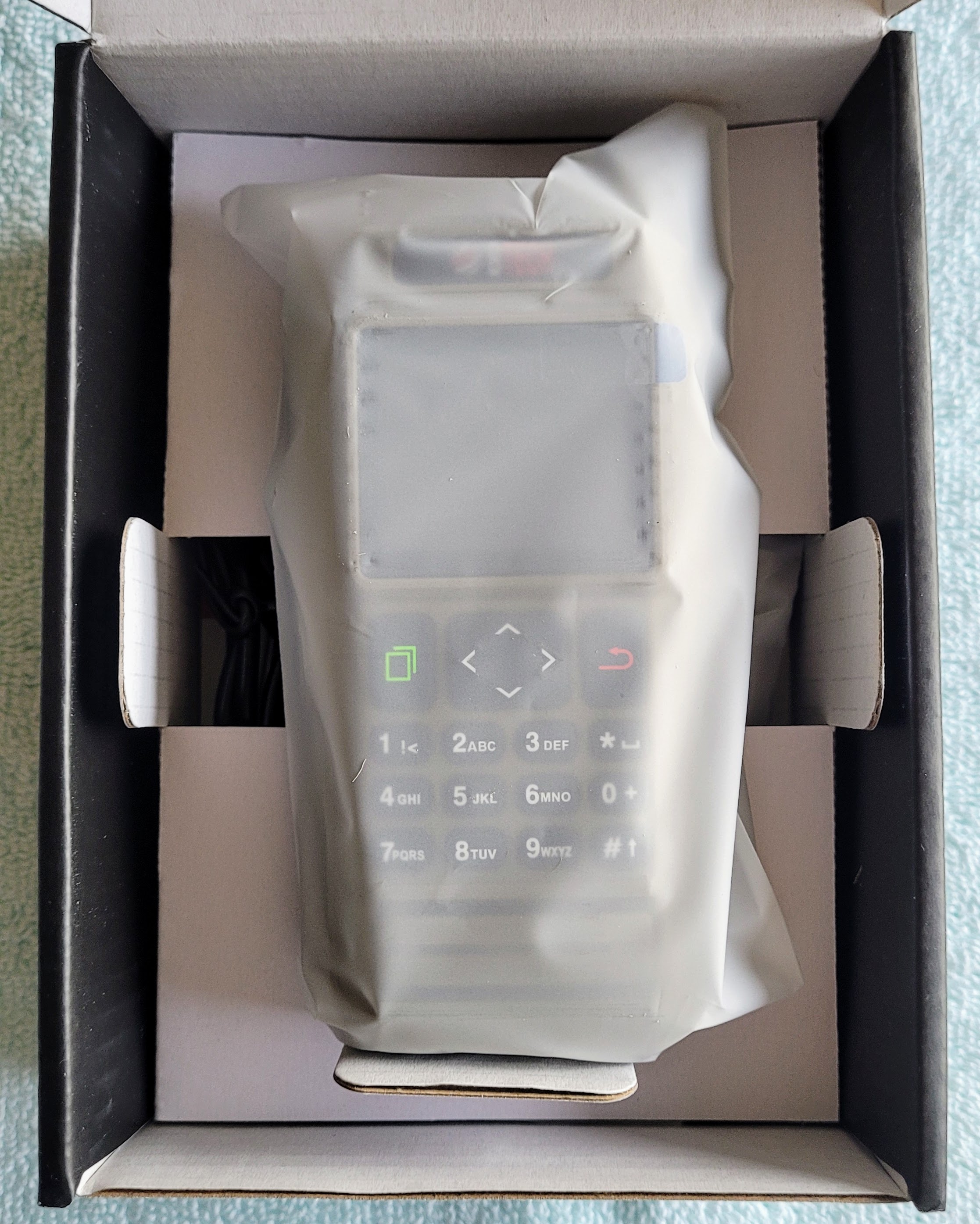 The underwhelming reveal when opening the box