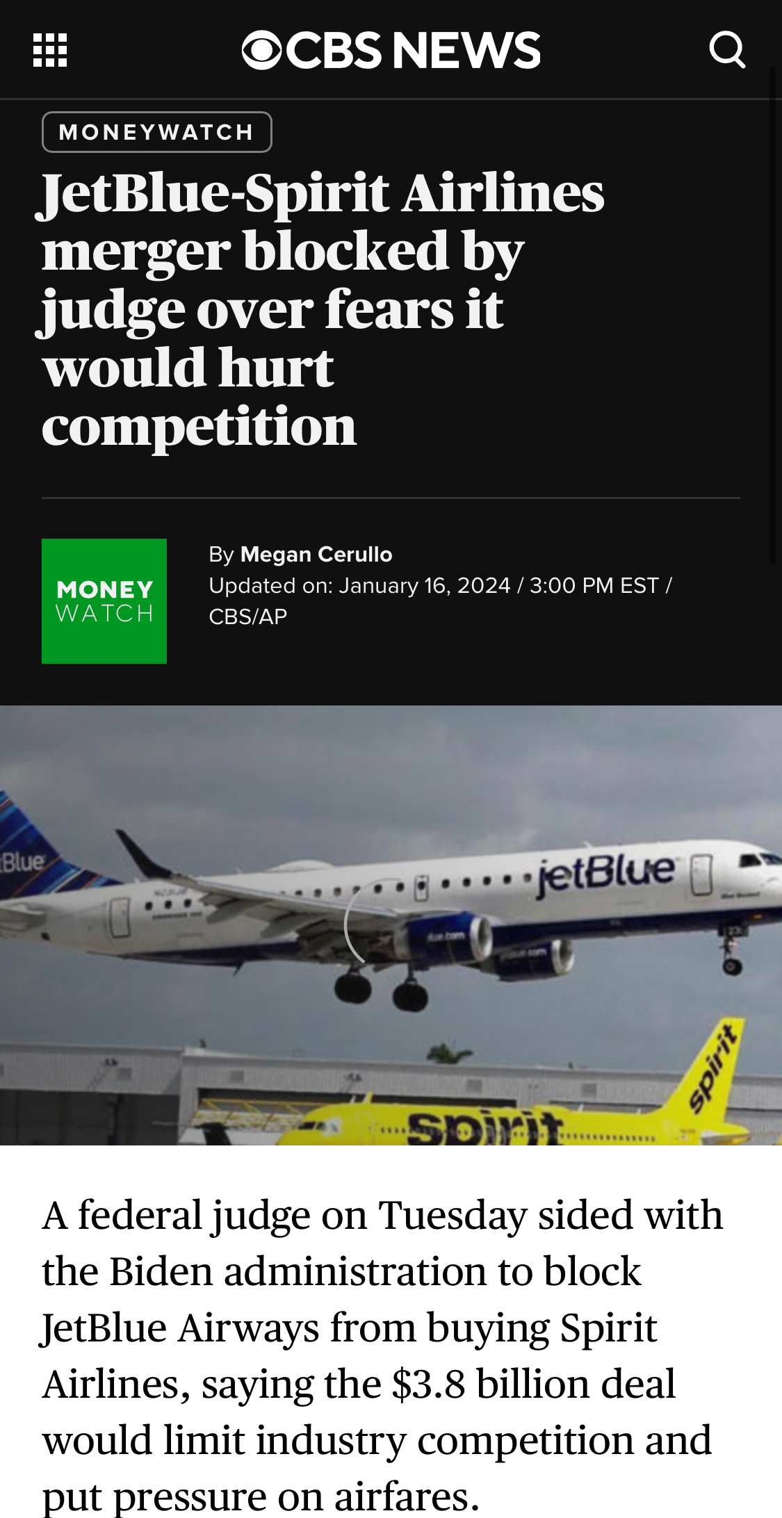 Spirit Airlines shuts down after $500 million federal rescue deal collapses