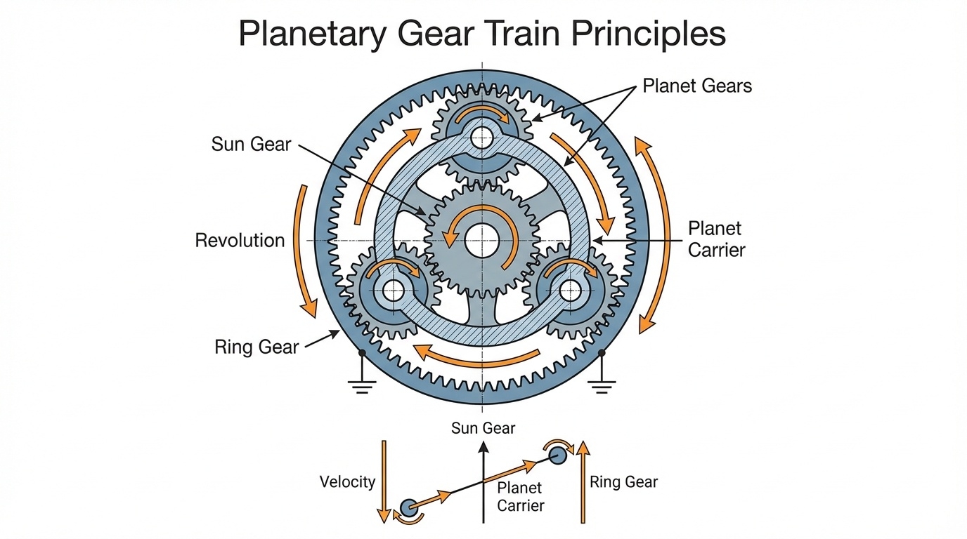 Differential Gear Trains: Design Principles & Applications