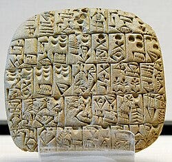 Cuneiform tablet