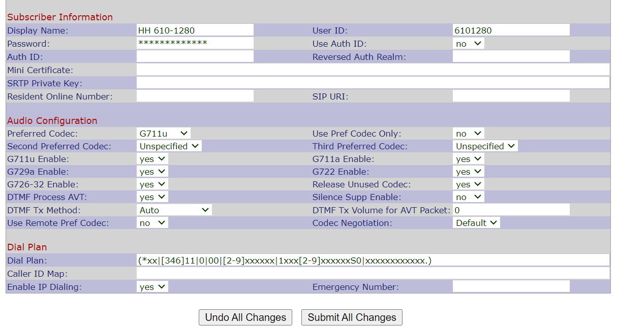 Changing the User ID changes how your phone authenticates to the HH system