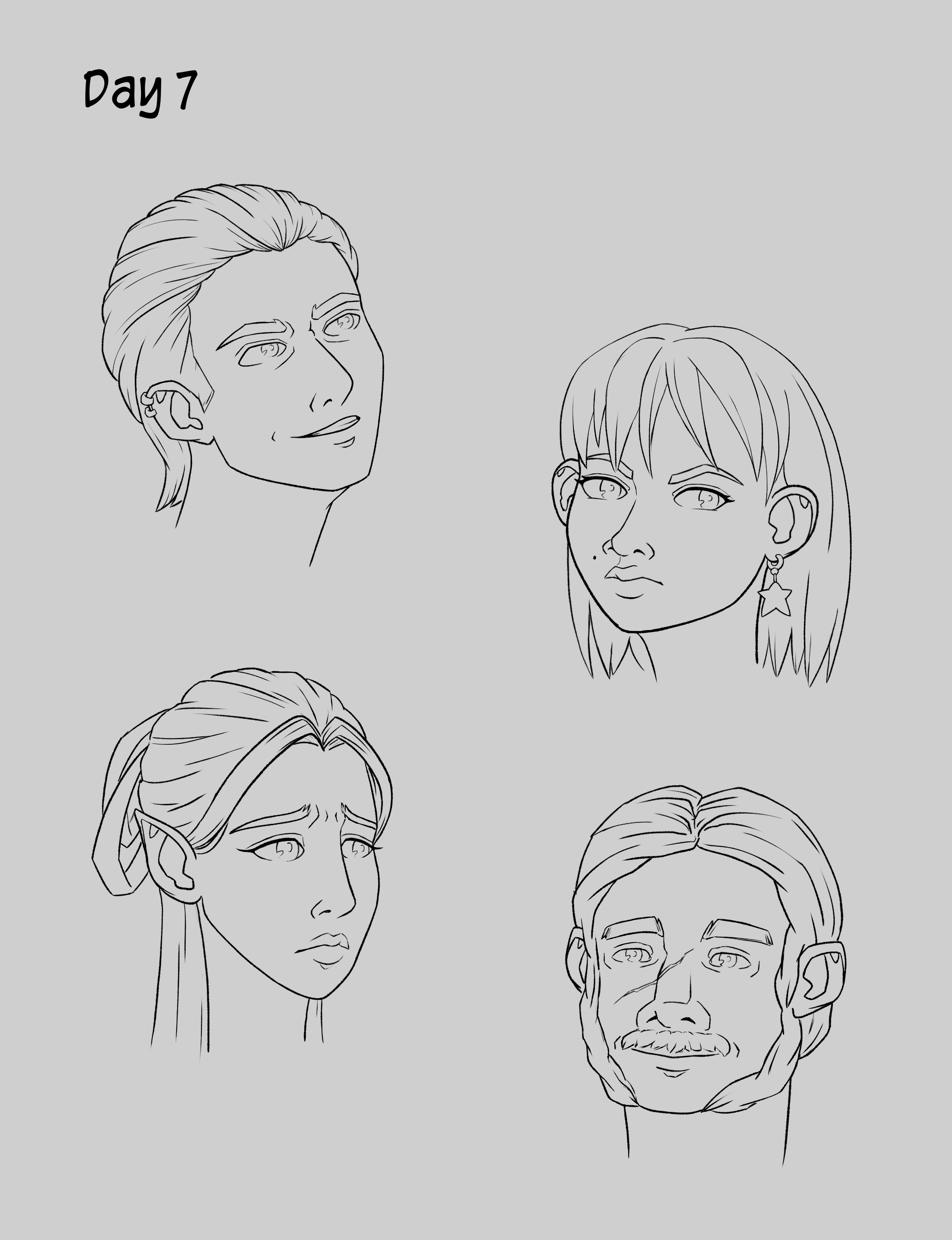 Let S Learn To Draw Portraits In 7 Days By Lilly Mist Let S Learn To Draw Portraits In 7 Days By Lilly Mist