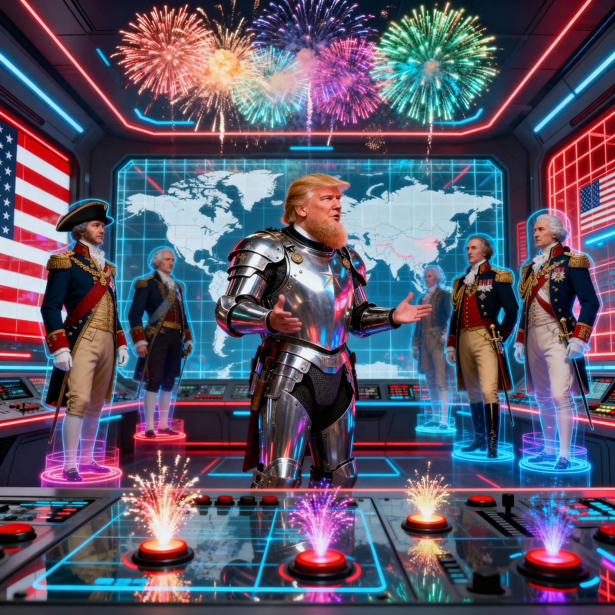 Magick Mica Trump parody art