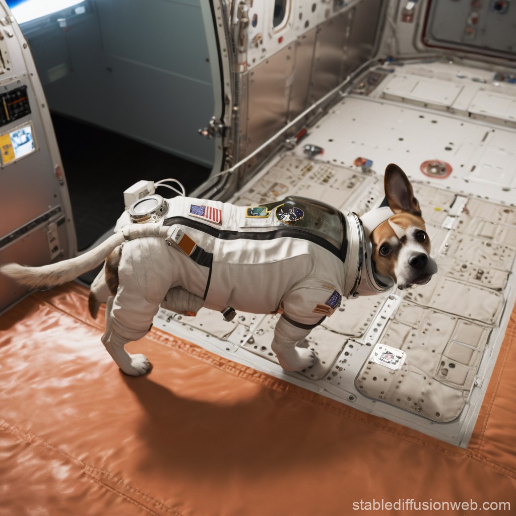 AI-generated image of Meadow as an astronaut by Stable Diffusion