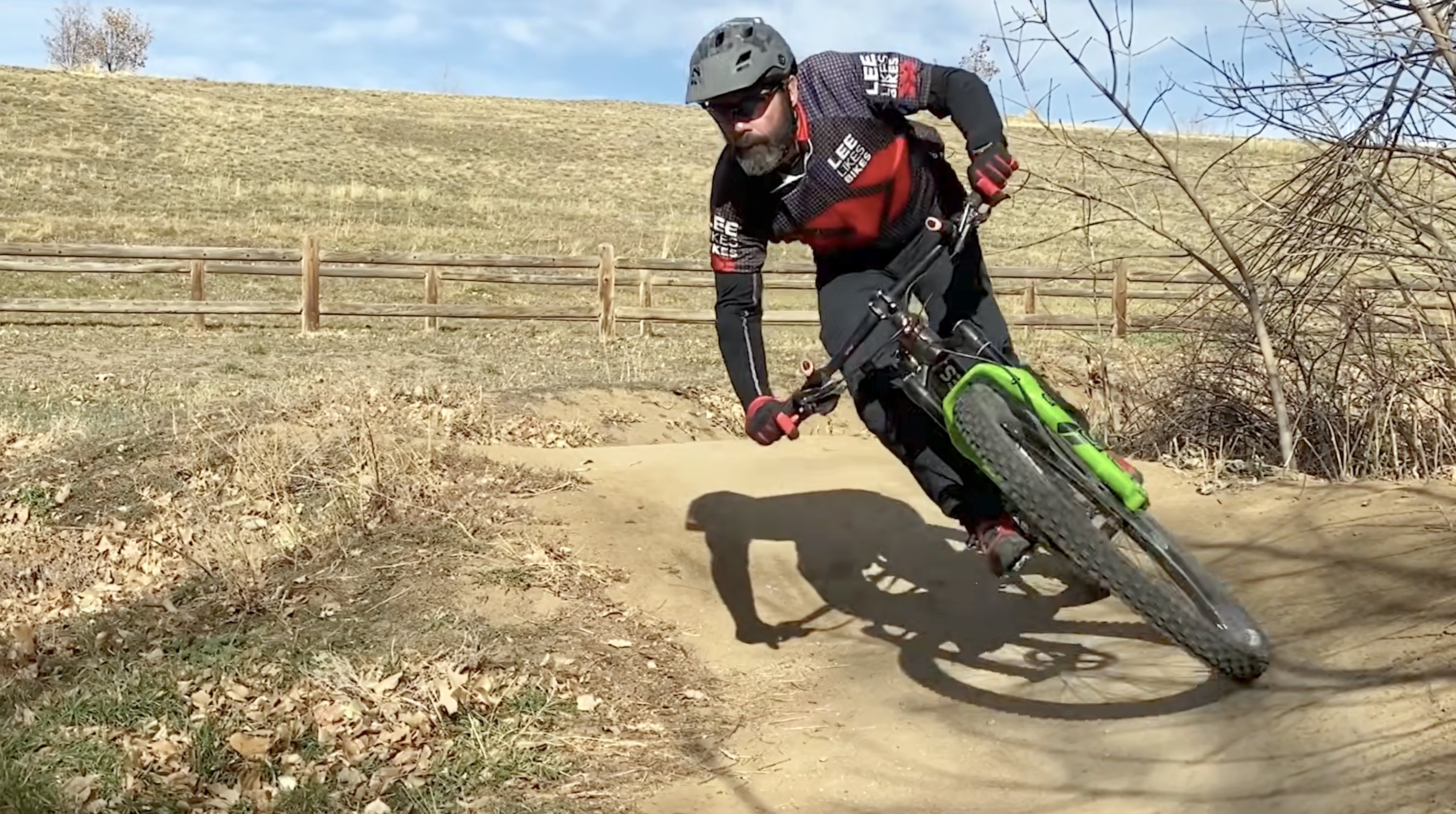 High Level Rider Cornering with pressure on your hands