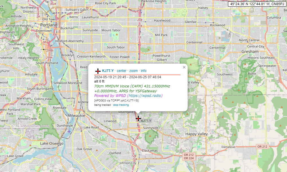 Hotspot with YSF reports position