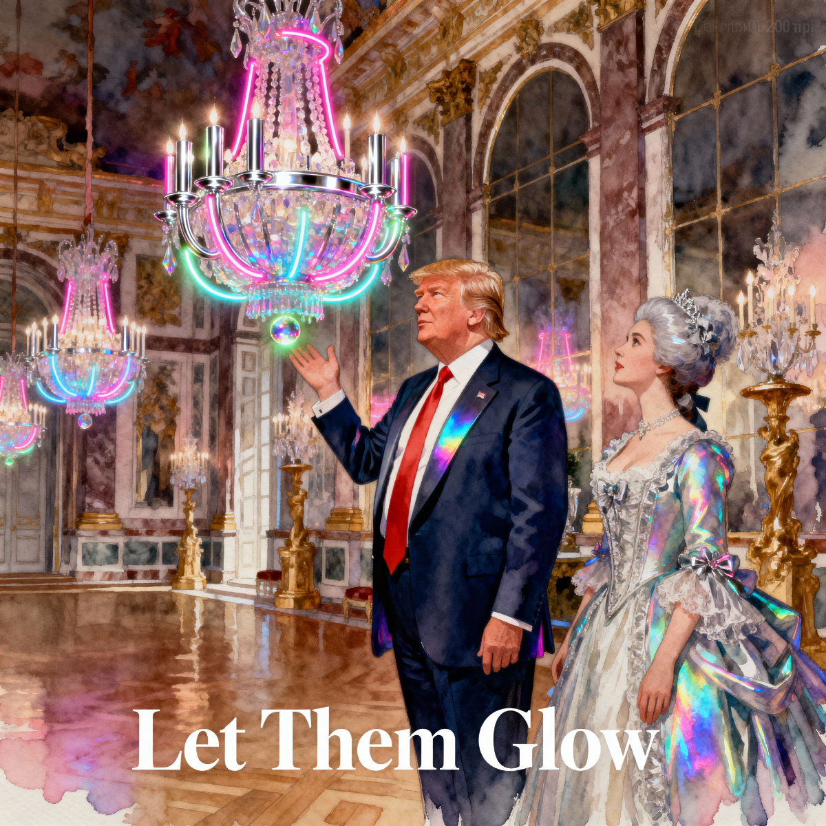 Magick Mica Trump parody art