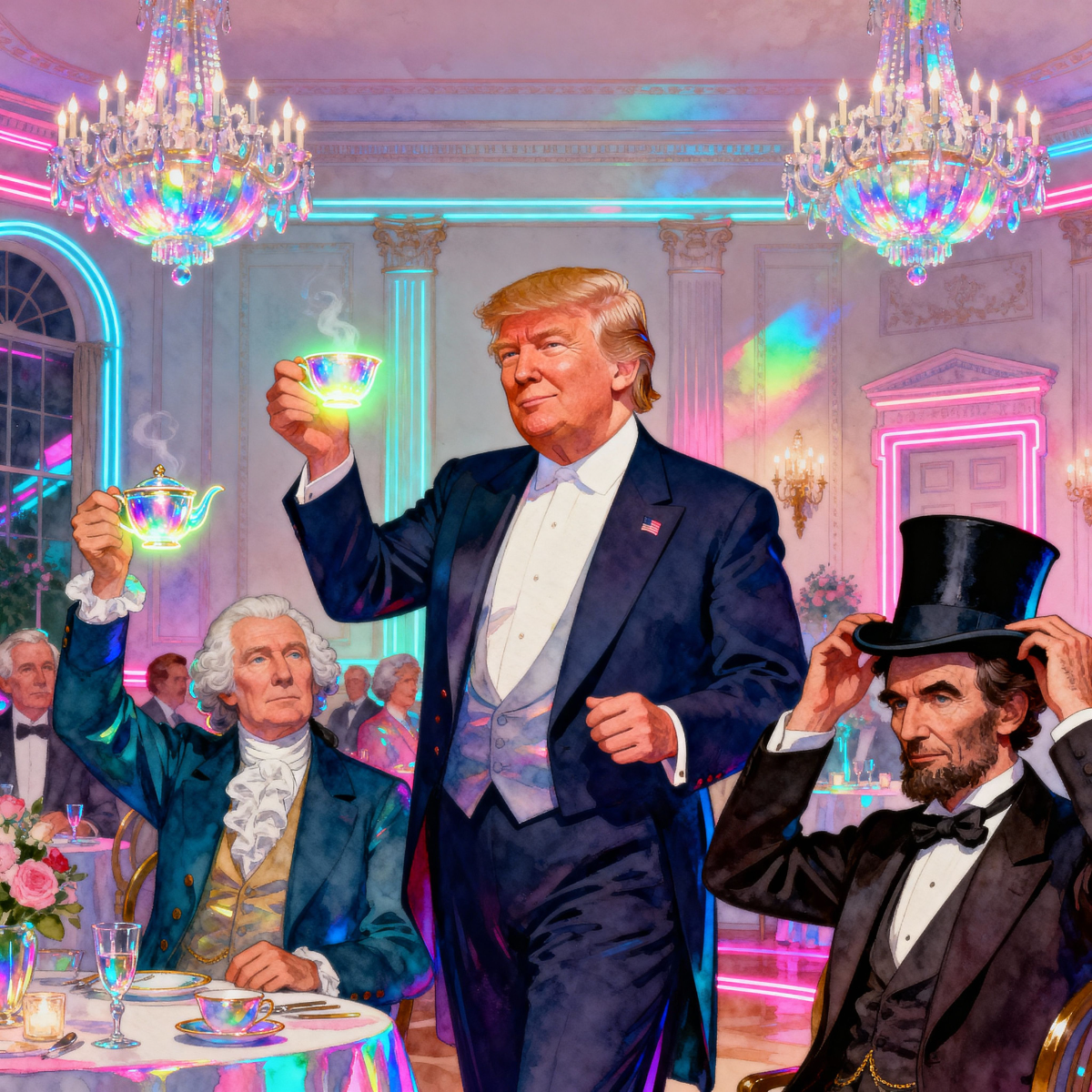 Magick Mica Trump parody art