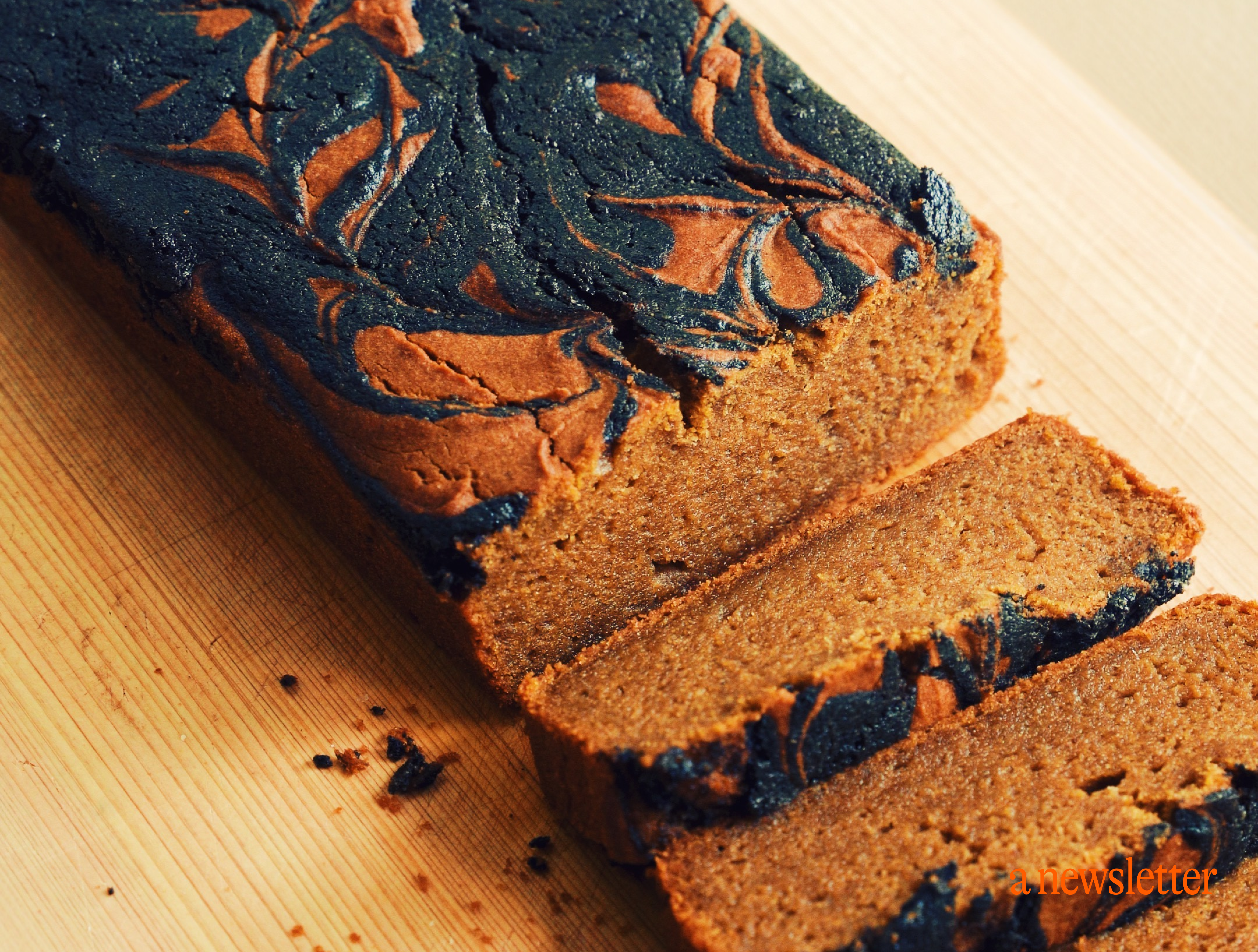 Pumpkin mochi bread