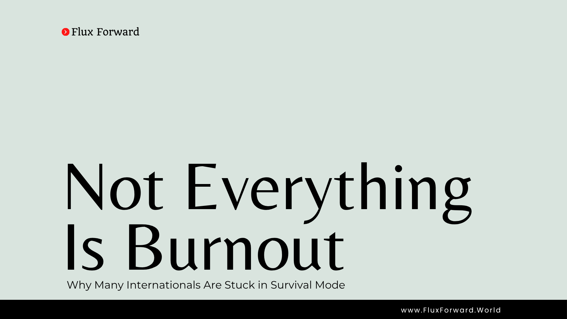 Not Everything Is Burnout cover image