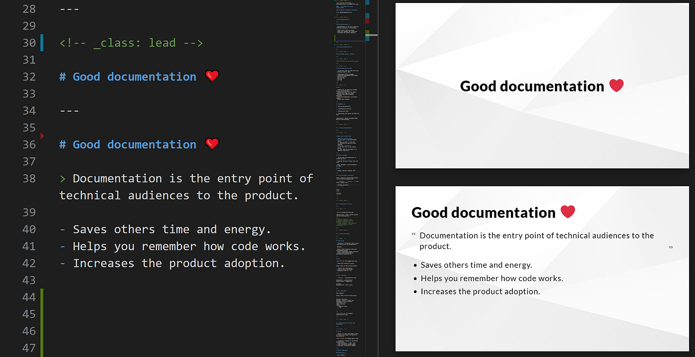 How to create slides from Markdown with Marp
