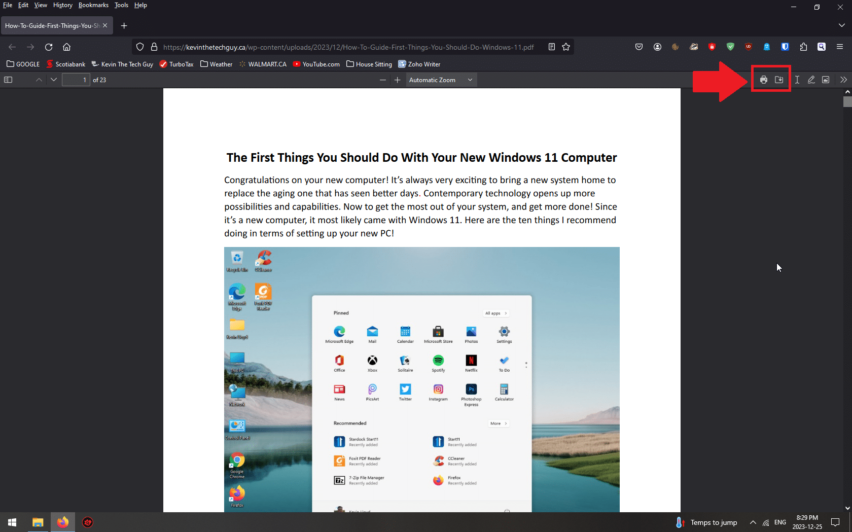 How To Download and Print a PDF Document