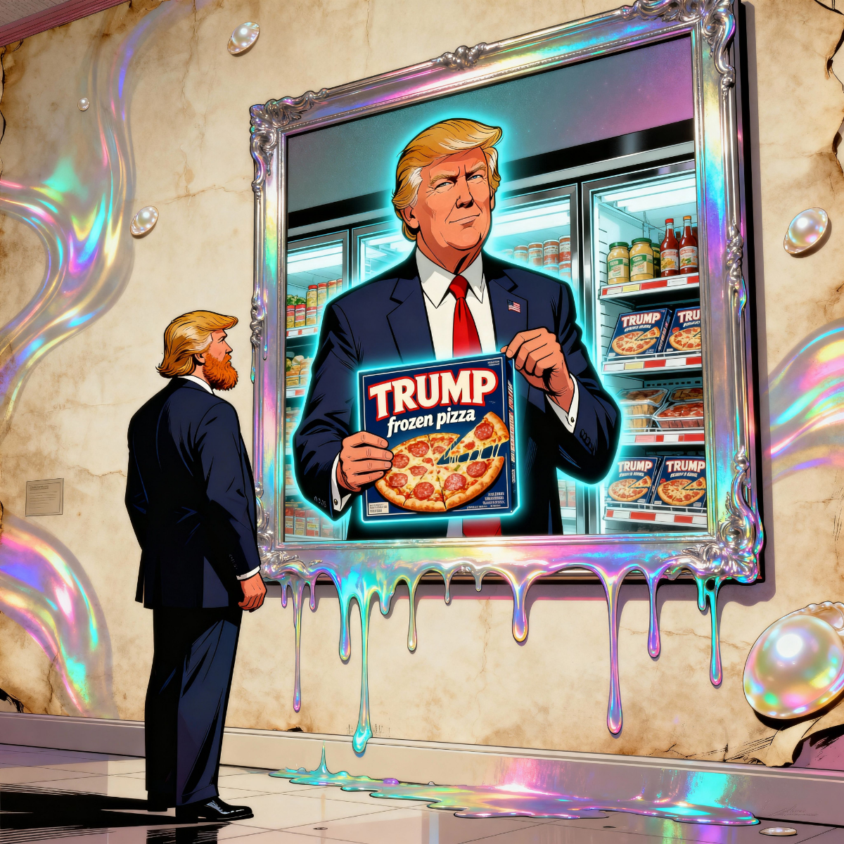 Magick Mica Trump parody art