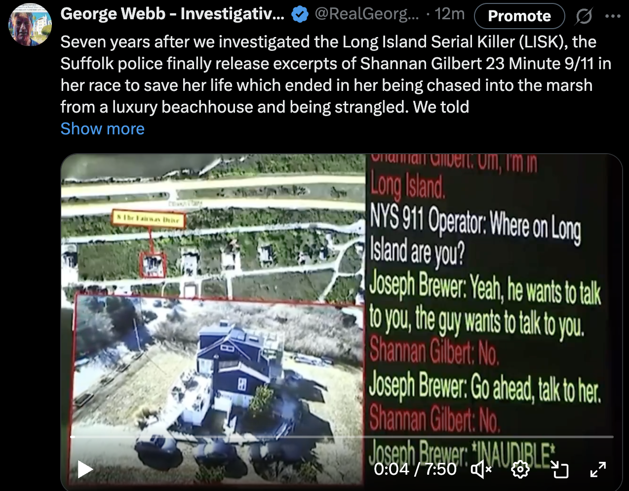 LISK 911 Call – Strangled In The Marsh Grass
