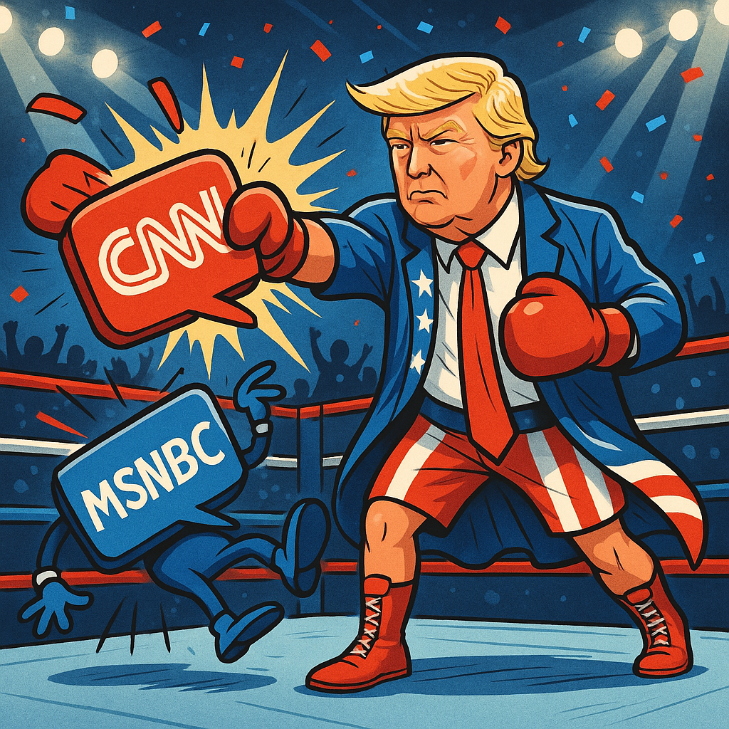 Trump Pivots To Knocking Out Fake News After Knocking Out Fordow