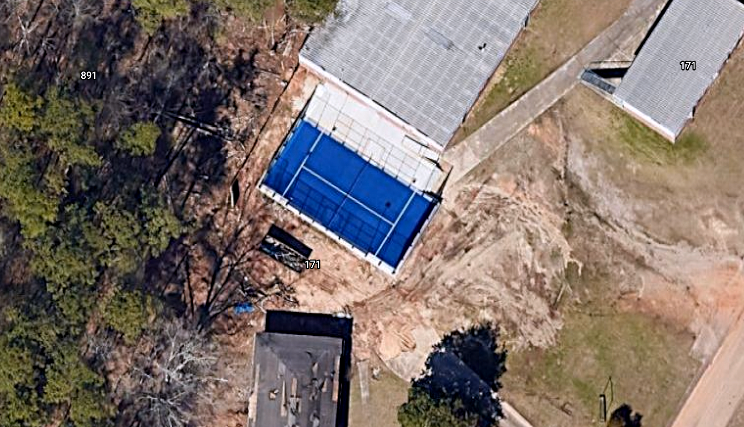 Padel court at Columbia Racquet Club in Columbia, SC