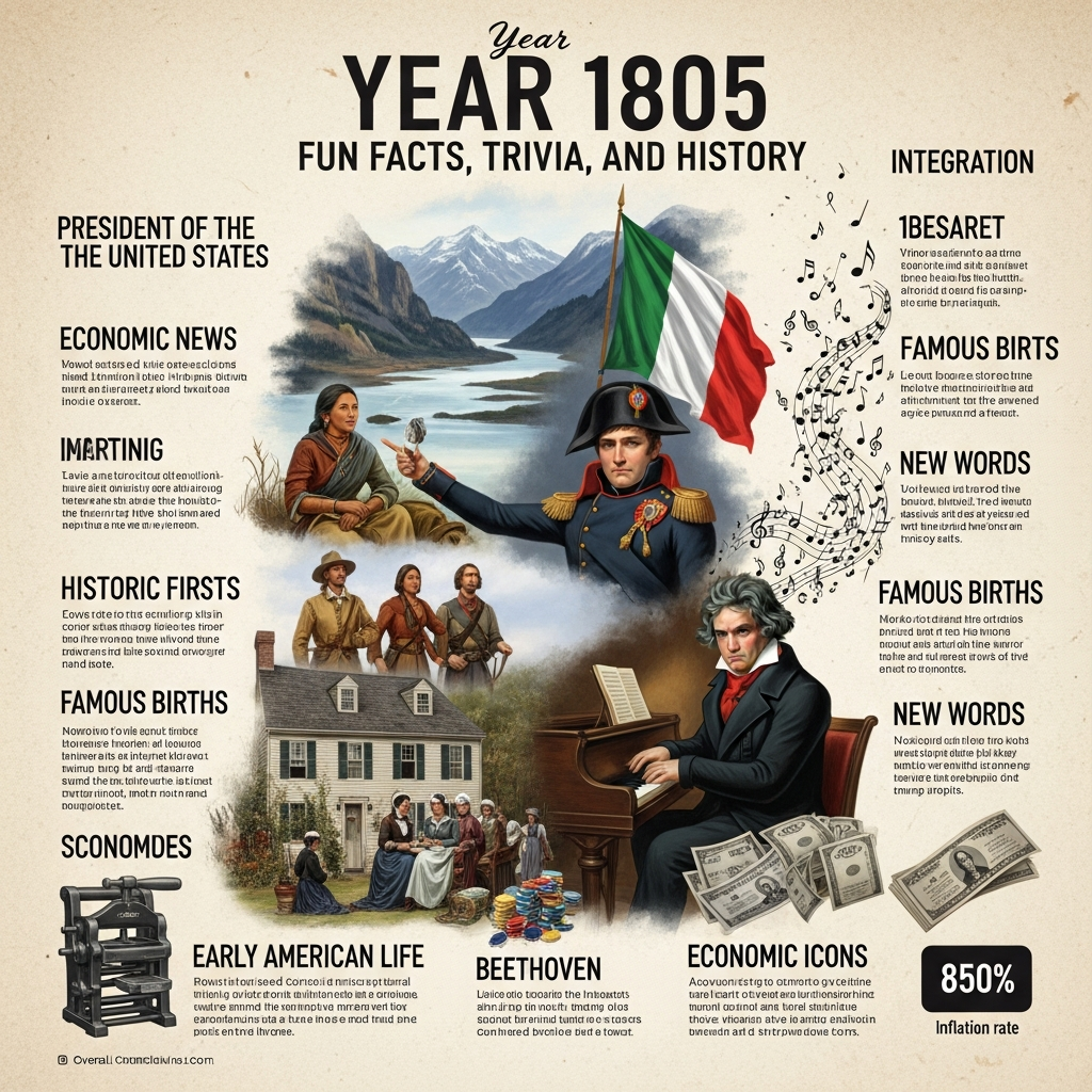Year 1805 Fun Facts, Trivia, and History