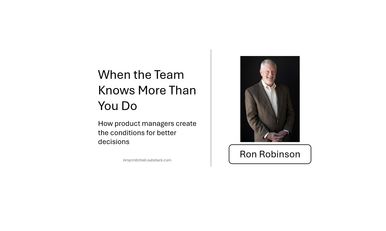 When the Team Knows More Than You Do