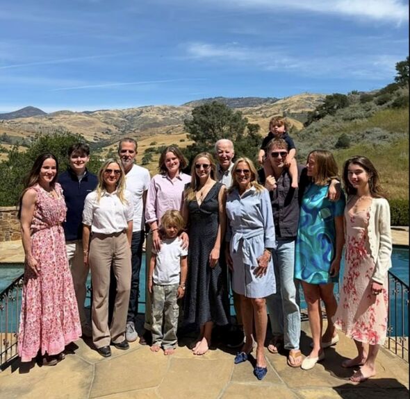 Recent social media photos show Hunter Biden spent Easter with the his ailing father Joe and the res