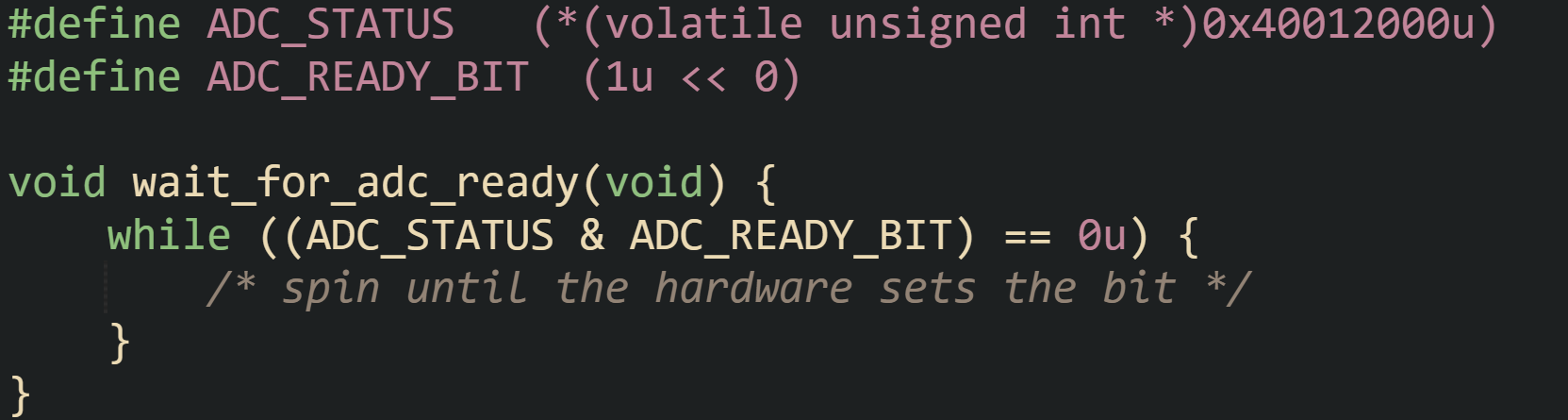 Using const and volatile in C